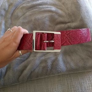 White House Black Market Accessories - White House Black Market red snake belt White House Black Market Accessories - White House Black Market red snake belt